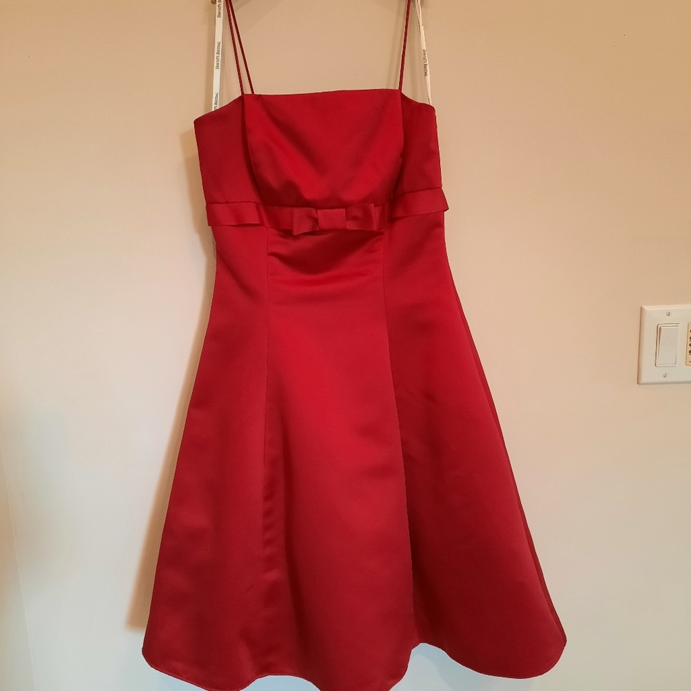 Davids Bridal Red Formal Holiday Party Dress
